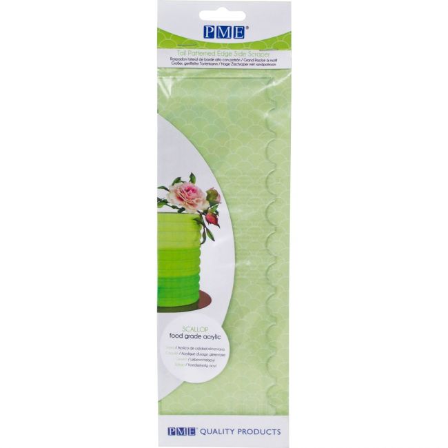 PME Tall Patterned Edge Side Scraper -Scallop- - Afbeelding 2