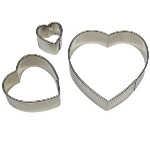PME Heart Cutters RVS Set/3
