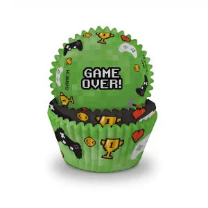 Anniversary House Baking Cups Gaming Party pk/75