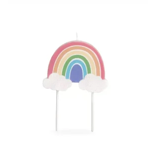 Anniversary House Large Pastel Rainbow Candle
