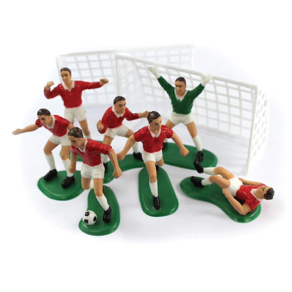 Anniversary House Football Cake Decoration Set Red