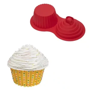Siliconen Bakvorm Jumbo Cupcake