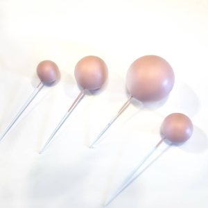 Bubbles Toppers Matt Blush Set/4