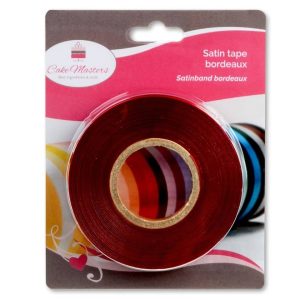 Cake-Masters Satin Ribbon 14mmx30m Bordeaux