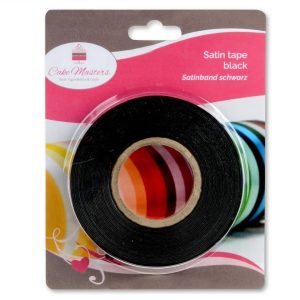 Cake-Masters Satin Ribbon 14mmx30m Black