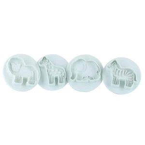 Cake Star Plunger Cutters Jungle Animals 4st