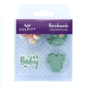 Culpitt Suikerdecoratie Baby Groen 12st