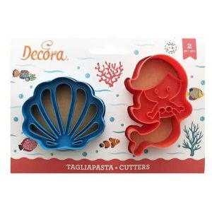 Decora Cookie Cutter Mermaid & Shell Set/2