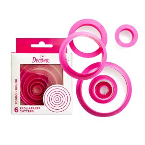 Decora Cookie Cutters Round Set/6