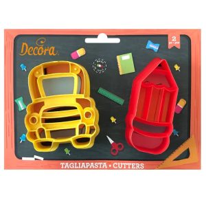 Decora Cookie Cutter Back 2 School Set/2