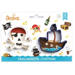Decora Cookie Cutter Skull & Boat Set/2