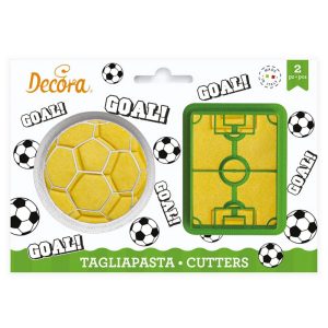 Decora Cookie Cutter Voetbal & Voetbalveld  Set/2
