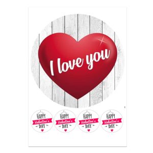 Eetbare Print Valentijn ø20cm