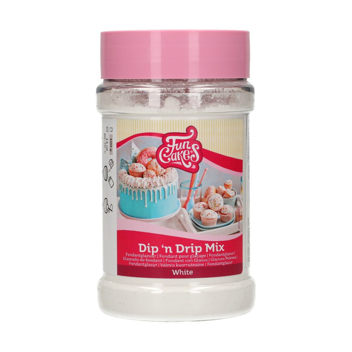 FunCakes Mix voor Dip ’n Drip Wit 150 g - Afbeelding 2