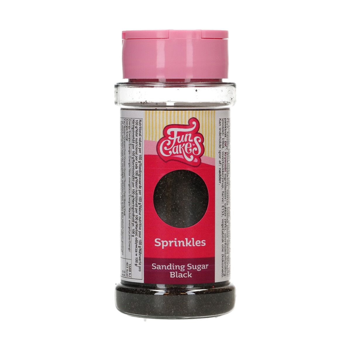 FunCakes Sanding Sugar 80g – Zwart
