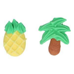 FunCakes Suikerdecoratie Ananas & Palmbomen Set/12