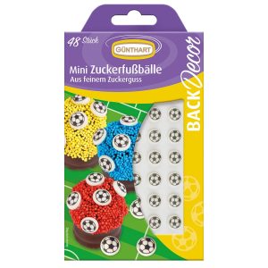 Günthart Suikerdecoratie Mini Voetballen 48st
