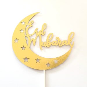 Taarttopper Eid Mubarak – Goud