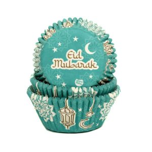 House of Marie Baking cups Eid Mubarak pk/50