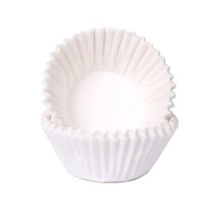 House of Marie Petit Four Baking Cups Wit pk/100