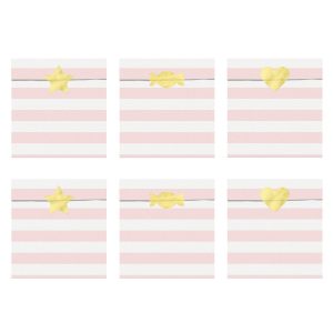 PartyDeco Traktatie Zakjes Yummy Licht roze