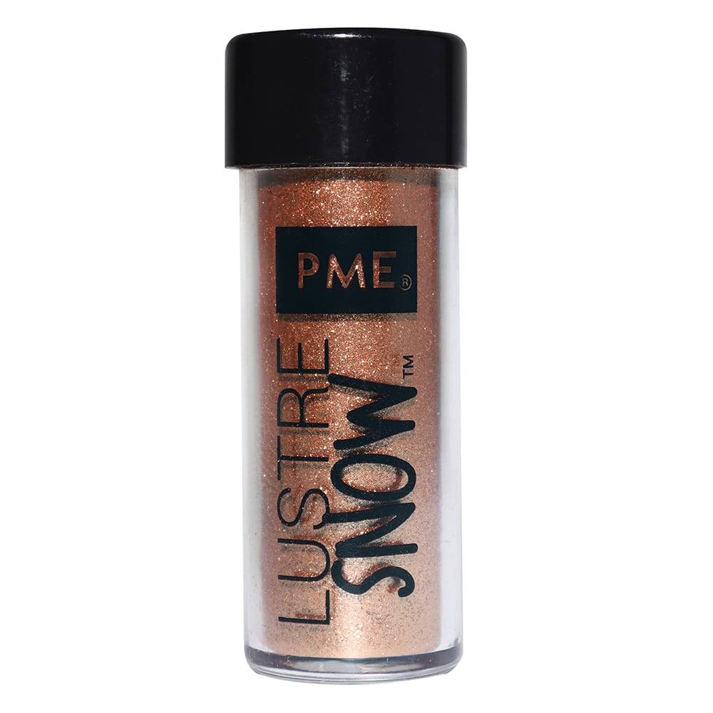 PME Edible Lustre Snow 10gr – Rose Gold - Afbeelding 3