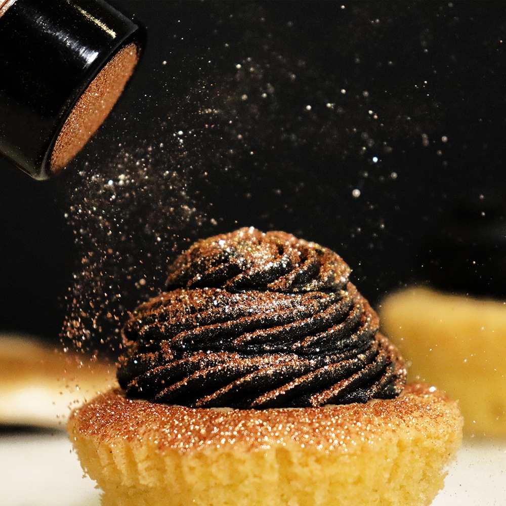 PME Edible Lustre Snow 10gr – Rose Gold - Afbeelding 5