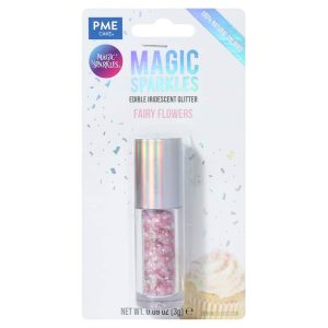 Magic Sparkles, Edible Iridescent Glitter – Fairy Flowers (3g)