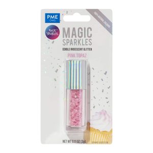 Magic Sparkles, Edible Iridescent Glitter – Pink Topaz (3g)