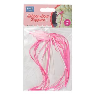 PME Ribbon Bow Cake Toppers – Roze