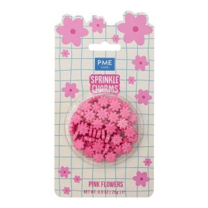 PME Sprinkle Charms – Pink Flowers (25g )