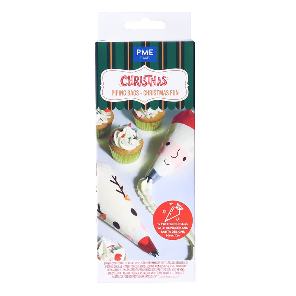 PME Disposable Piping Bags – Christmas Fun 12st