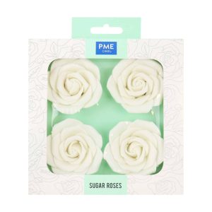 PME Sugar Roses 62mm – White