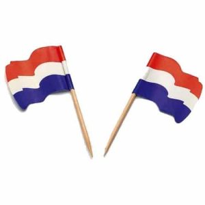 Prikker Nederlandse Vlag Wapperend 24st