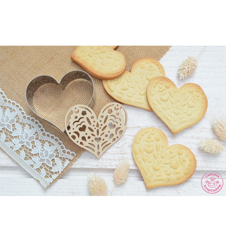 ScrapCooking Cookie Cutter & Embosser Hart - Afbeelding 4