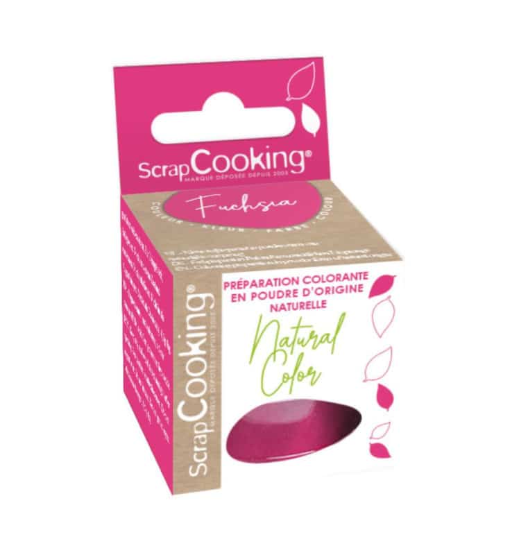 Scrapcooking Natuurlijke kleurpoeder Fuchsia (Roze) 10gr