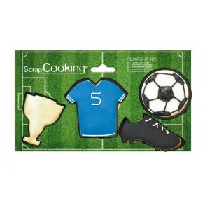 ScrapCooking Koekjes Uitstekers Voetbal Set/4