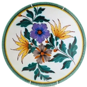 Vintage Flora Gouda Holland Viola schaal sierbord