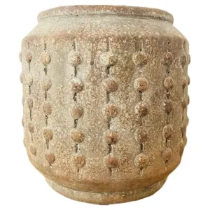 Bloempotje betonlook oosters