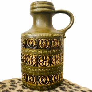 XL West Germany vloervaas klaver groen