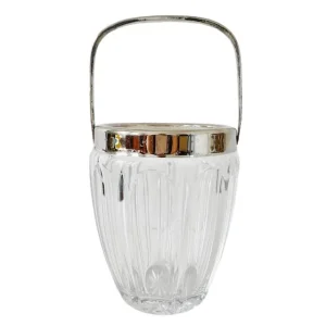 Vintage ijsemmer glas chroom 1960’s