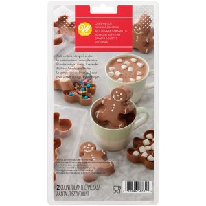 Wilton 3D Hot Chocolate Gingerbread Boy Candy Mold