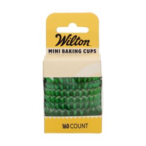 Wilton Mini Metallic Baking Cups Groen set/160