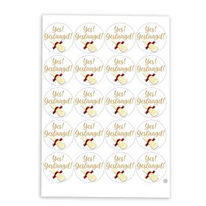 Cupcake Toppers Yes Geslaagd!